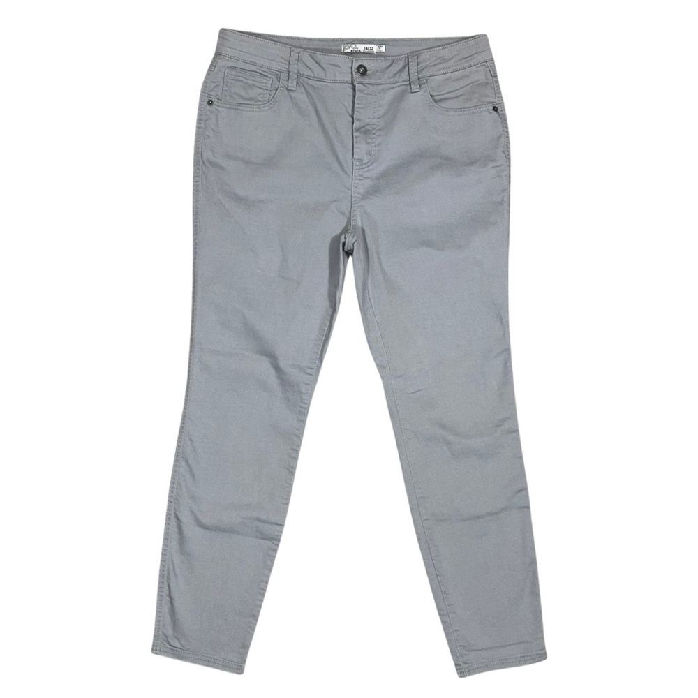 Prana Oday Organic Cotton Gray Denim Jeans Womens 14